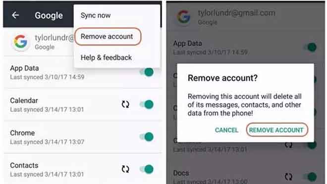 Cara Menghapus Akun Google Di Handphone Lain